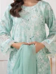 3 Piece Satin Embroidered | A1064SU-XSL-299 | Limelight