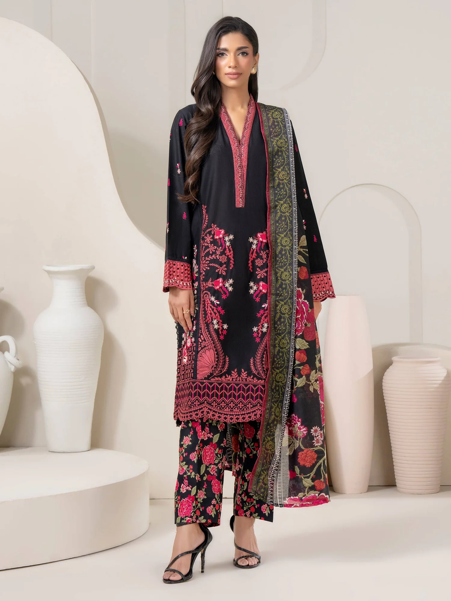 3 Piece Lawn Embroidered | A1401SU-XSL-034 | Limelight