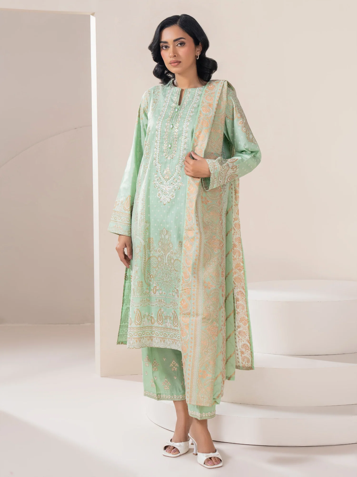 3 Piece Lawn Embroidered | A1963SU-XSL-299 | Limelight