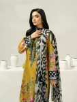 3 Piece Cambric Embroidered | A2053SU-XSL-374 | Limelight