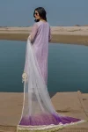 Cotton Chikan Lavender 3D embroidered | F-164 | Khudabaksh