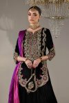 Black Velvet hand-embroidered | P-290 | Khudabaksh