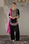 Black Velvet hand-embroidered | P-290 | Khudabaksh