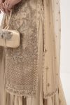 Embroidered Organza | EF26-53-Coffee | Maria B