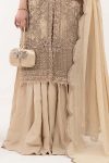 Embroidered Organza | EF26-53-Coffee | Maria B
