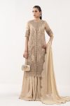 Embroidered Organza | EF26-53-Coffee | Maria B