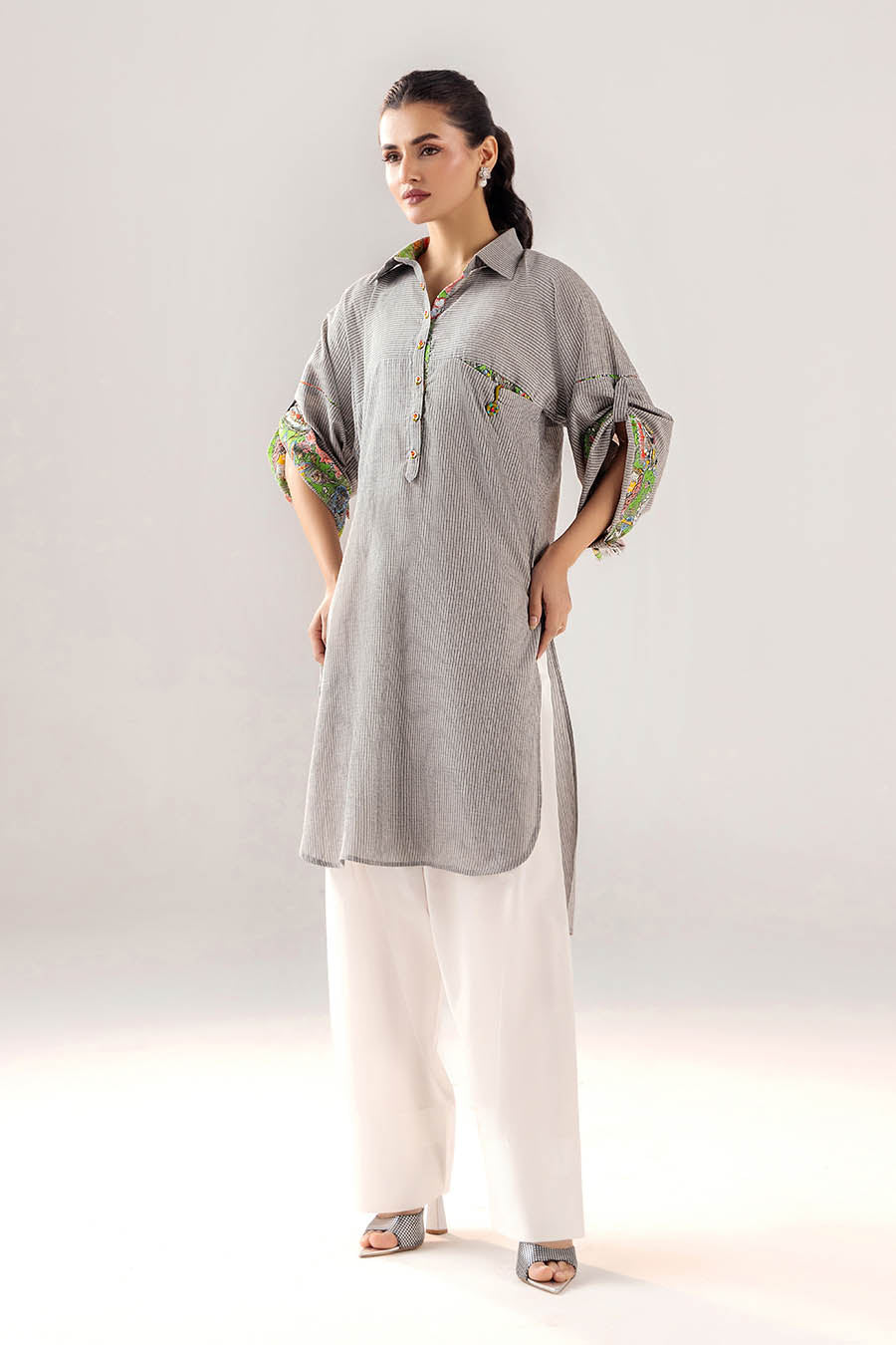Cloud Grey dyed cotton | F-188 | Khudabaksh