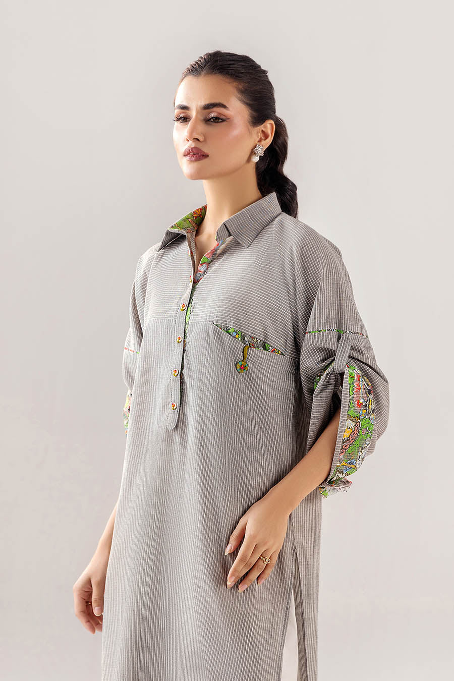 Cloud Grey dyed cotton | F-188 | Khudabaksh