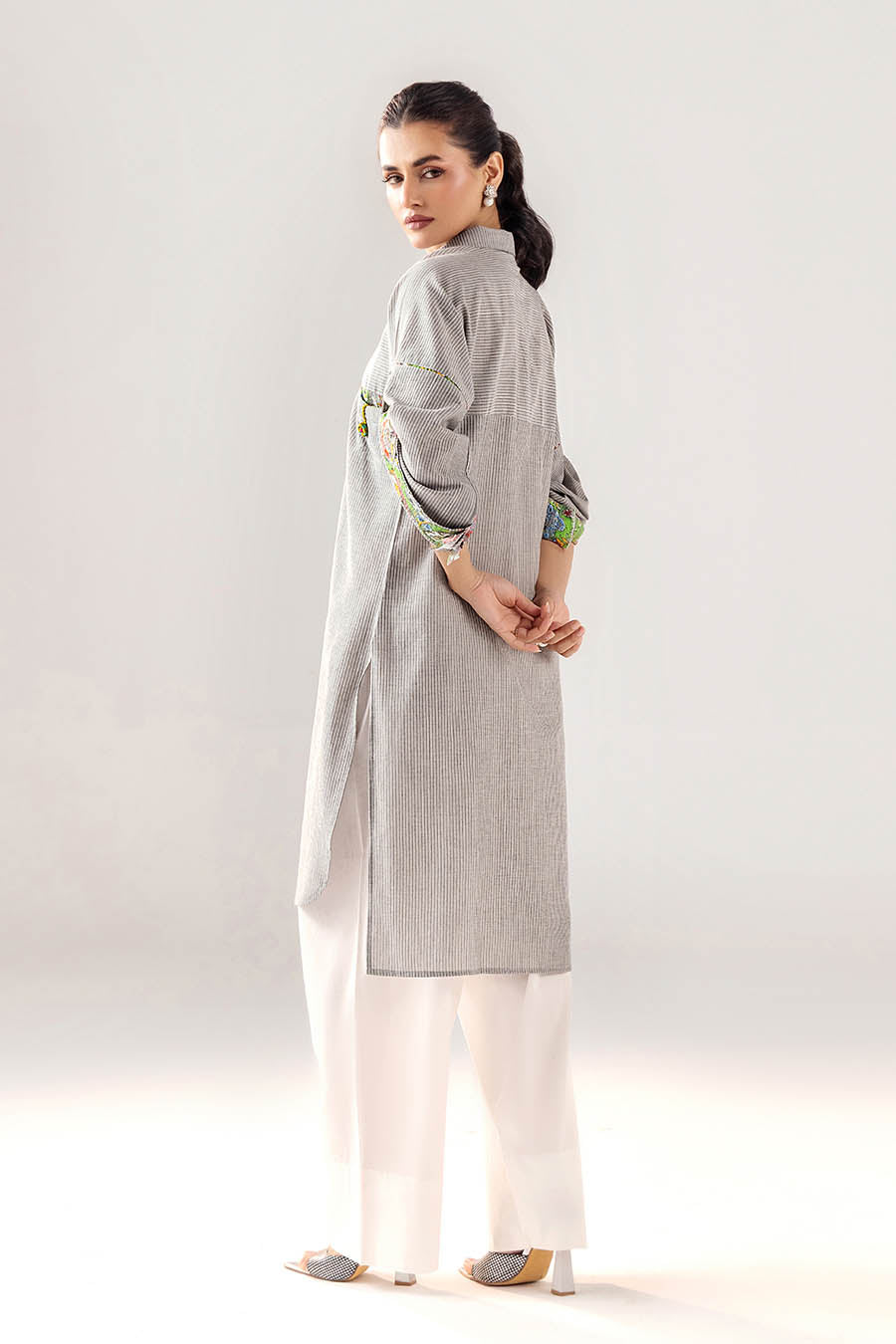 Cloud Grey dyed cotton | F-188 | Khudabaksh