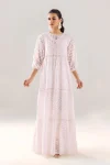 Cotton Chikan Frock | F-190 | khudabaksh