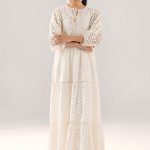 Cotton Chikan Frock | F-190 | khudabaksh