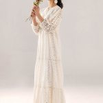 Cotton Chikan Frock | F-190 | khudabaksh