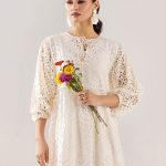 Cotton Chikan Frock | F-190 | khudabaksh