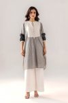 Grey-White Dyed Pure Cotton | F-191 | Khudabaksh