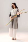 Grey-White Dyed Pure Cotton | F-191 | Khudabaksh