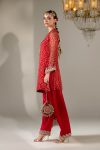 Red Chiffon Chunnari | P-285 | Khudabaksh