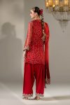 Red Chiffon Chunnari | P-285 | Khudabaksh