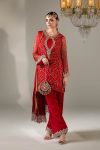 Red Chiffon Chunnari | P-285 | Khudabaksh