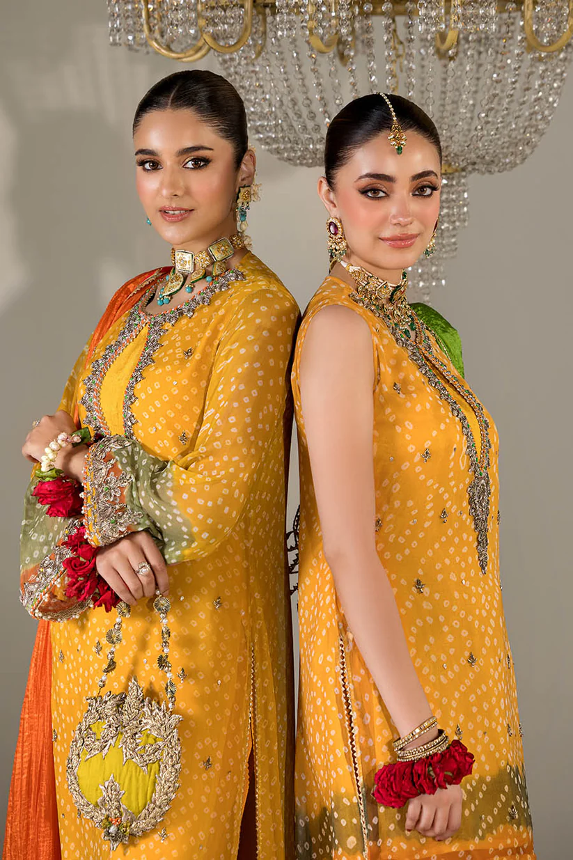 Red Chiffon Chunnari | P-285 | Khudabaksh