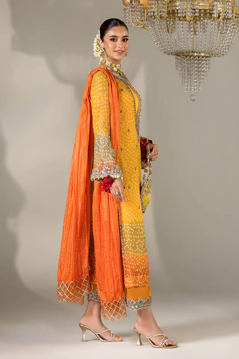 Red Chiffon Chunnari | P-285 | Khudabaksh