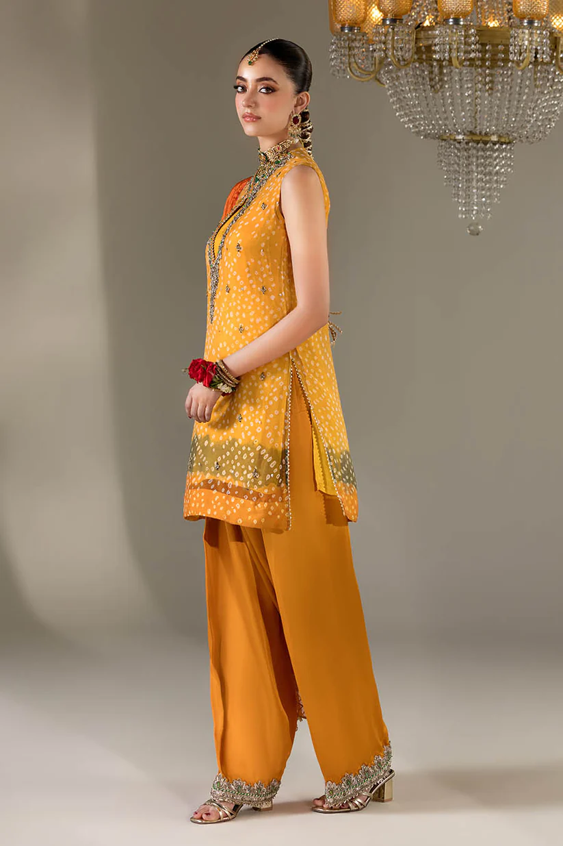 Red Chiffon Chunnari | P-285 | Khudabaksh