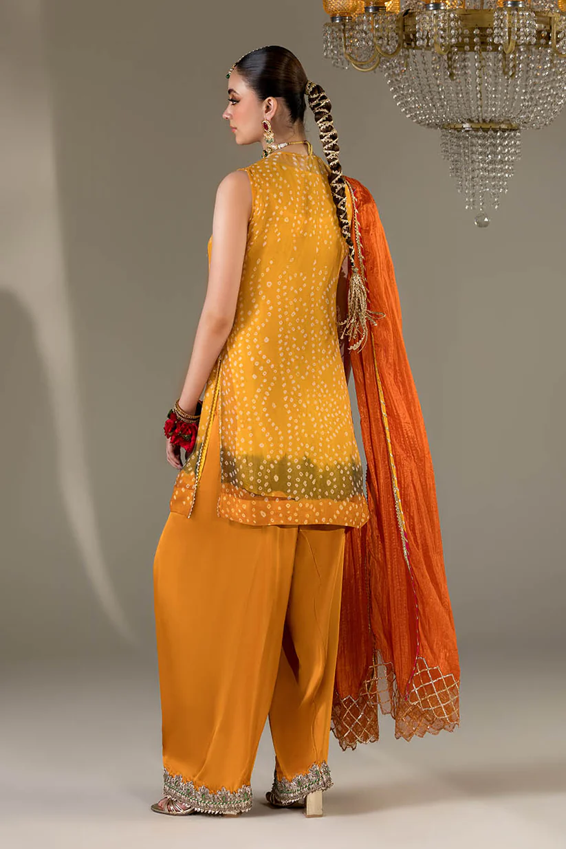 Red Chiffon Chunnari | P-285 | Khudabaksh