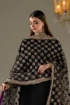 Black DUPATTA | P-287 | Khudabaksh