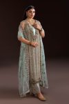 Turquoise Crinkle Chiffon | P-288 | Khudabaksh