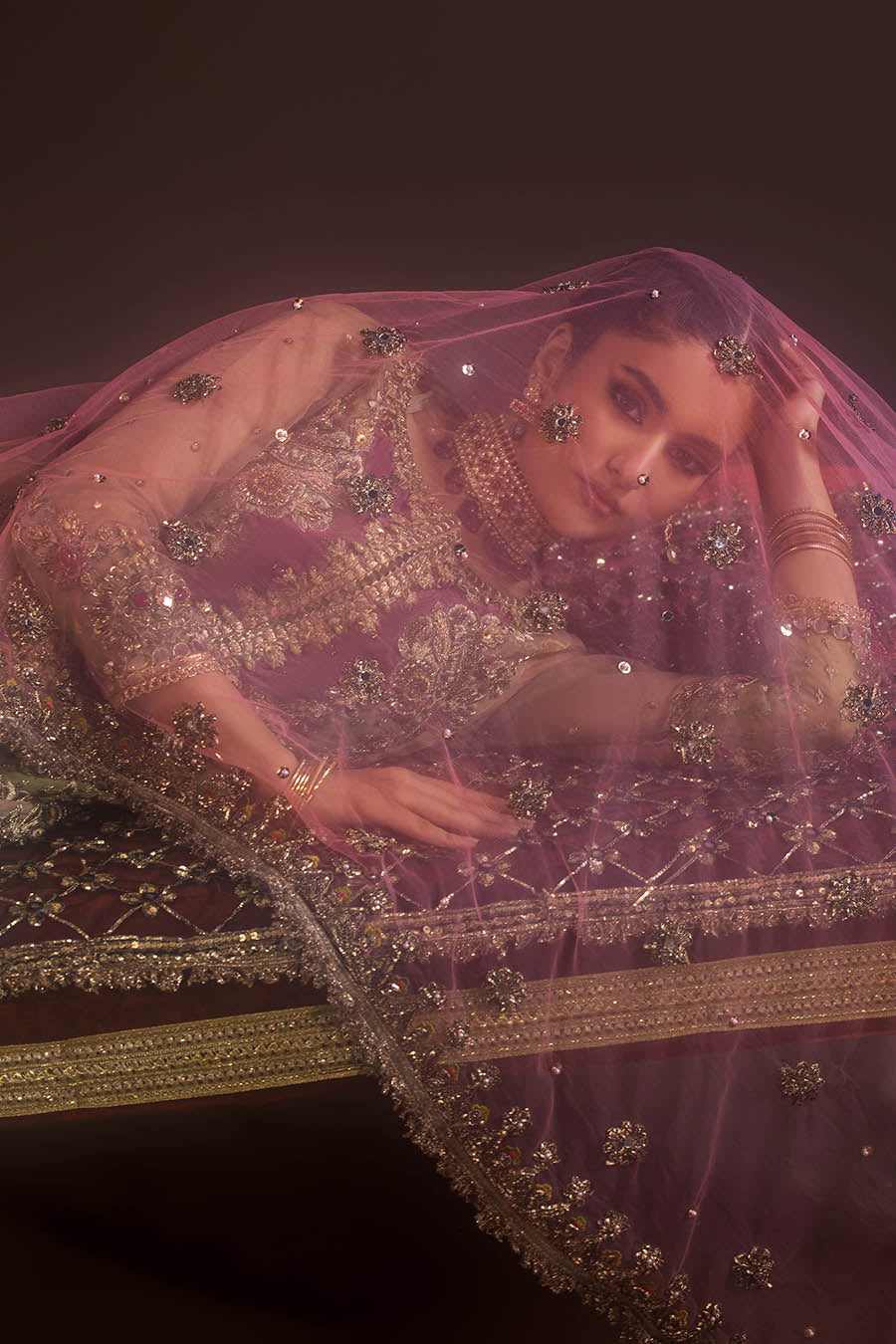 Brown Mesuri 3D Work | P-297 | Khudabaksh