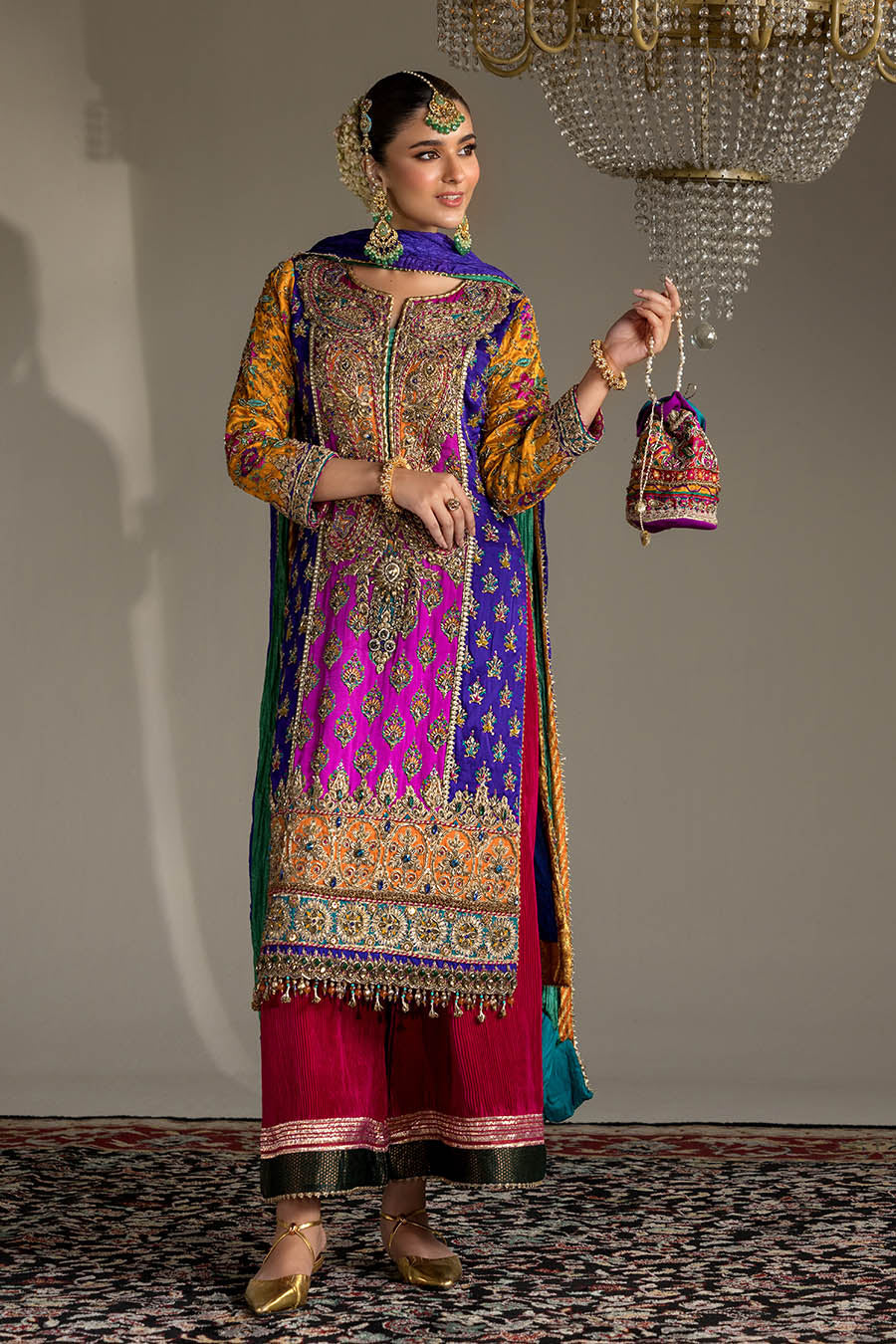 Multi Color Resham Silk | E-309 | Khudabaksh