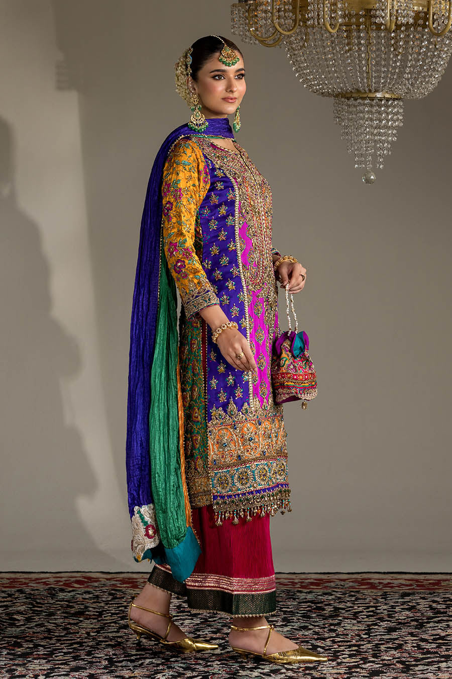 Multi Color Resham Silk | E-309 | Khudabaksh