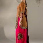 Mustard - Red Gloss silk | P-295 | Khudabaksh