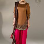 Mustard - Red Gloss silk | P-295 | Khudabaksh