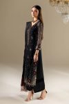 Black Crinkle Chiffon | P-296 | Khudabaksh