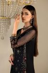Black Crinkle Chiffon | P-296 | Khudabaksh