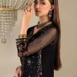 Black Crinkle Chiffon | P-296 | Khudabaksh