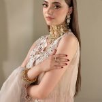 Pastle Pink Organza 3d thread Work | P-298 | Khudabaksh