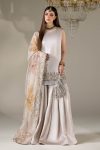 Silver Grey Gloss Silk | P-299 | Khudabaksh
