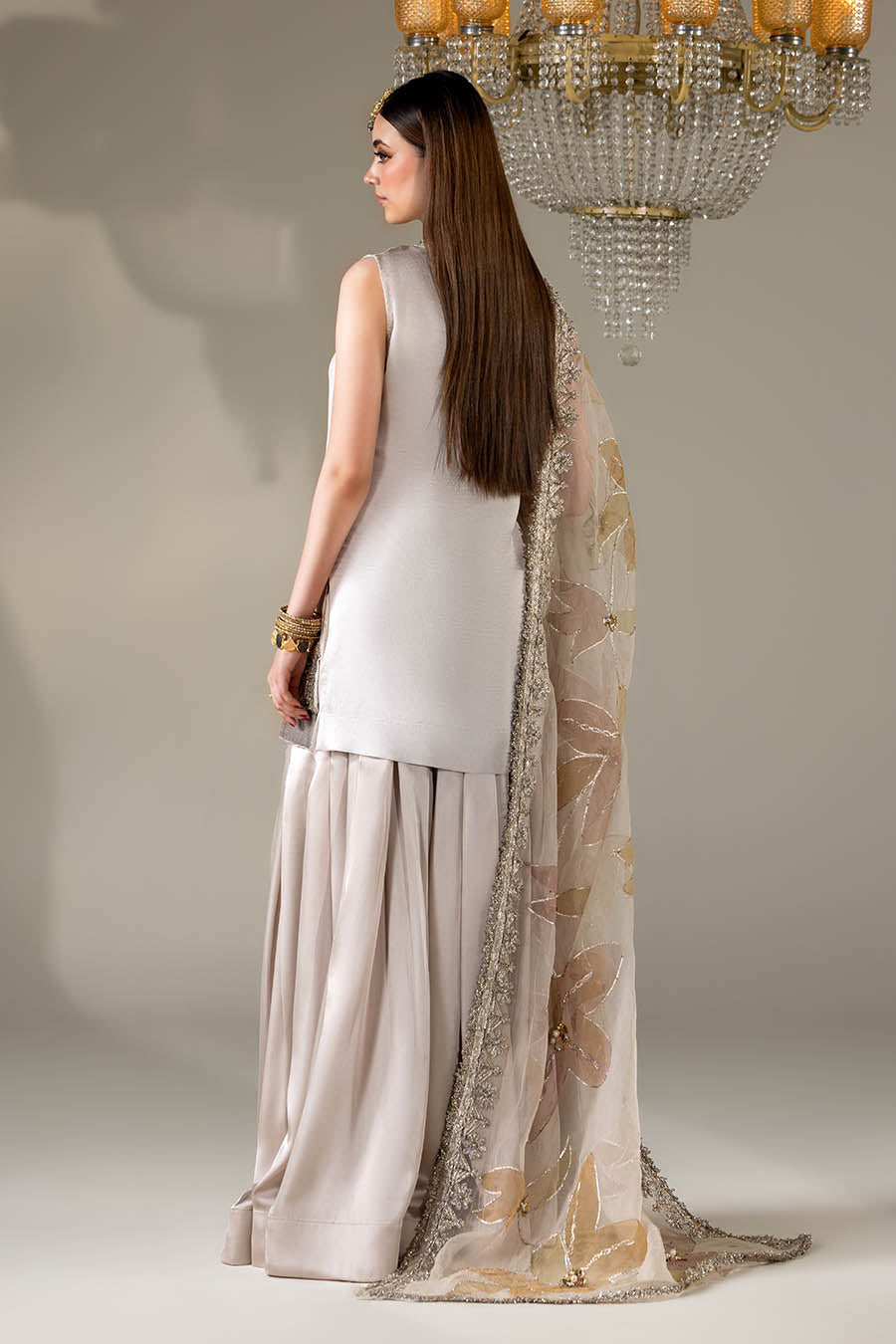 Silver Grey Gloss Silk | P-299 | Khudabaksh