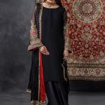 Black Crinkle Chiffon | P-300 | Khudabaksh