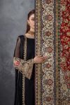 Black Crinkle Chiffon | P-300 | Khudabaksh