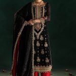 Black Krinkle Chiffon | P-301 | Khudabaksh