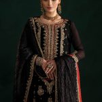 Black Krinkle Chiffon | P-301 | Khudabaksh