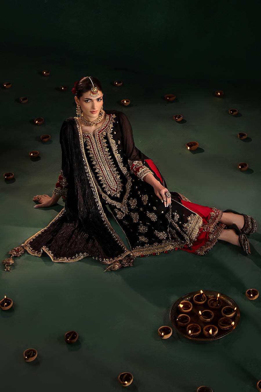 Black Krinkle Chiffon | P-301 | Khudabaksh