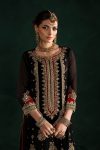 Black Krinkle Chiffon | P-301 | Khudabaksh