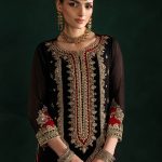 Black Krinkle Chiffon | P-301 | Khudabaksh