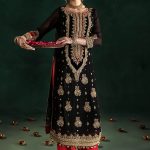 Black Krinkle Chiffon | P-301 | Khudabaksh