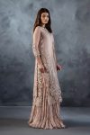 Pastle Pink Russian Grip & Organza | P-304 | Khudabaksh