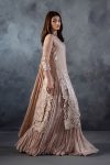 Pastle Pink Russian Grip & Organza | P-304 | Khudabaksh