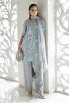 Embroidered Chiffon | SF-EF26-06-Sky Blue | Maria B